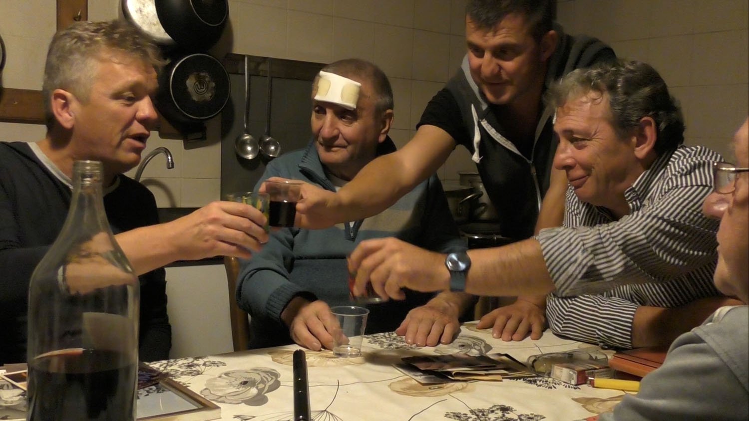 Mario Savelli, insieme al Gruppi di Ricordi di Palio