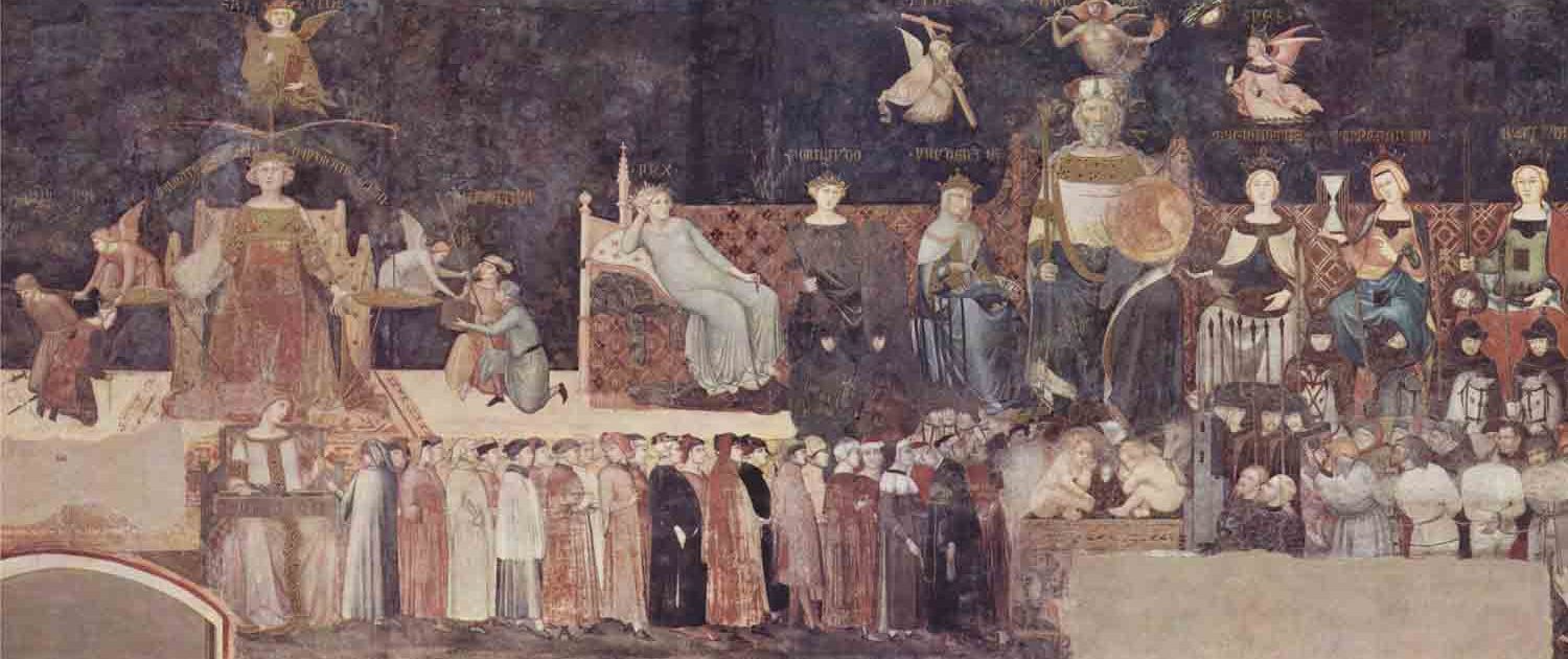 Gli effetti del Buongoverno di Ambrogio Lorenzetti, Palazzo Pubblico, Siena