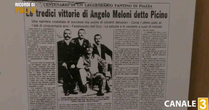 Angelo Meloni detto Picino vinse 13 Palii tra il 1902 e il 1930