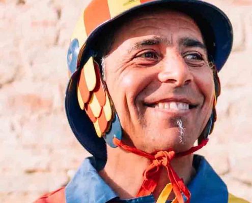 Massimo Coghe nel corso della puntata di Ricordi di Palio quadrato 2