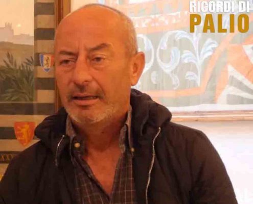 Un bellissimo primo piano di Bonito da Silva durante la registrazione della puntata a lui dedicata di Ricordi di Palio