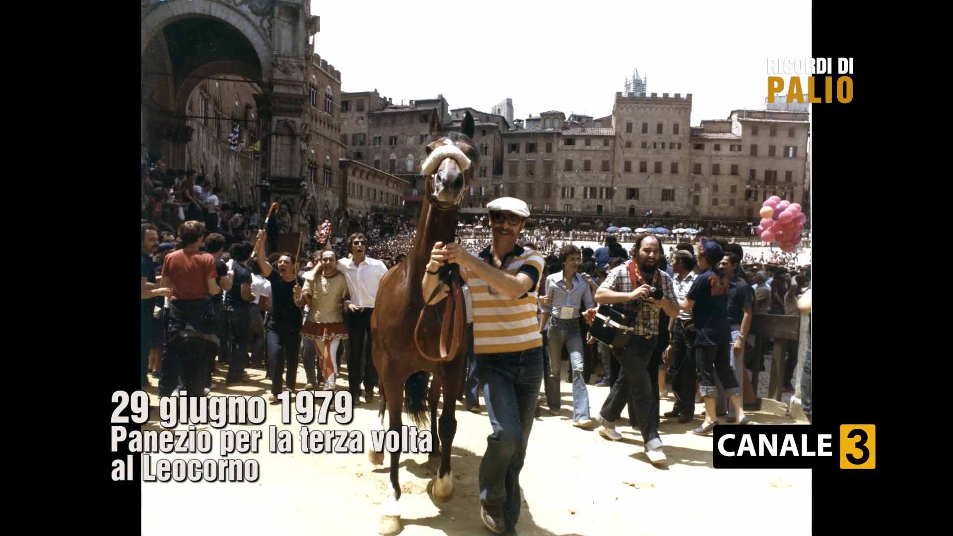 Tratta del Palio del 2 luglio 1979 Panezio nel Leocorno