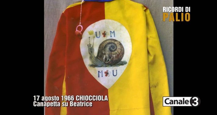 Lo storico giubbetto con cui Antonio Trinetti detto Canapetta vinse il Palio del 17 agosto 1966