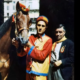 Eletto Alessandri detto Bazza, fantino amiatino del Palio di Siena, sei vittorie tra gli anni Quaranta e Settanta, ritratto nell'archivio Ricordi di Palio – Copyright Associazione Ricordi di Palio